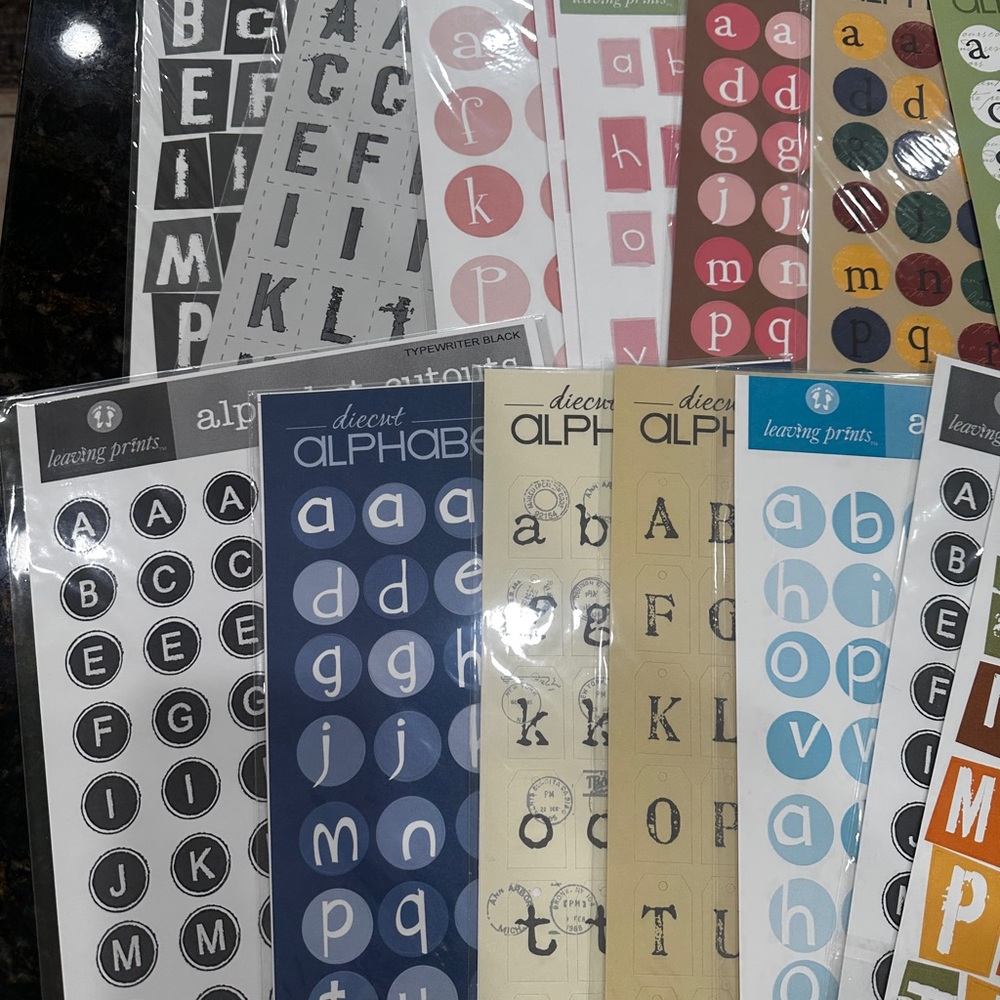 Alphabet Cutout Sheets